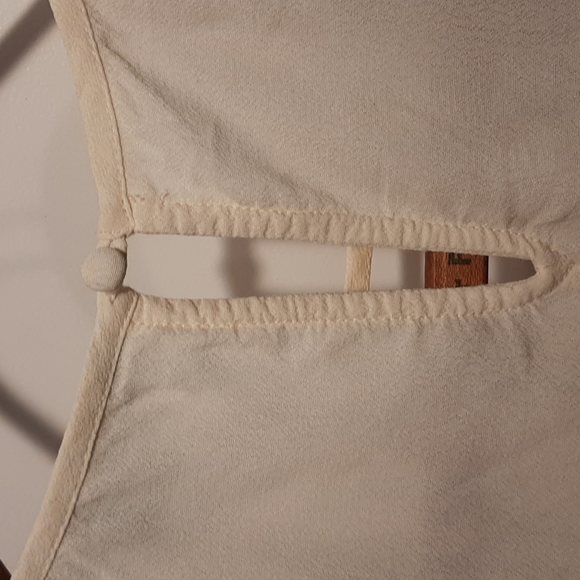 French Connection Peplum Sleeveless Embroidered Blouse, SZ 4 - Picture 9 of 11